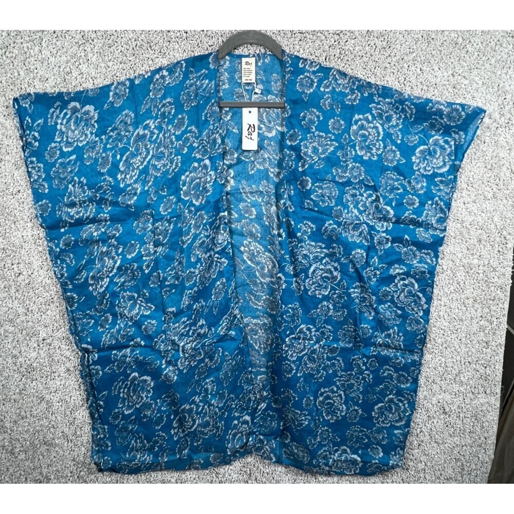 Brand New With Tags Raj Brand Open Front Kimono Blue  OS